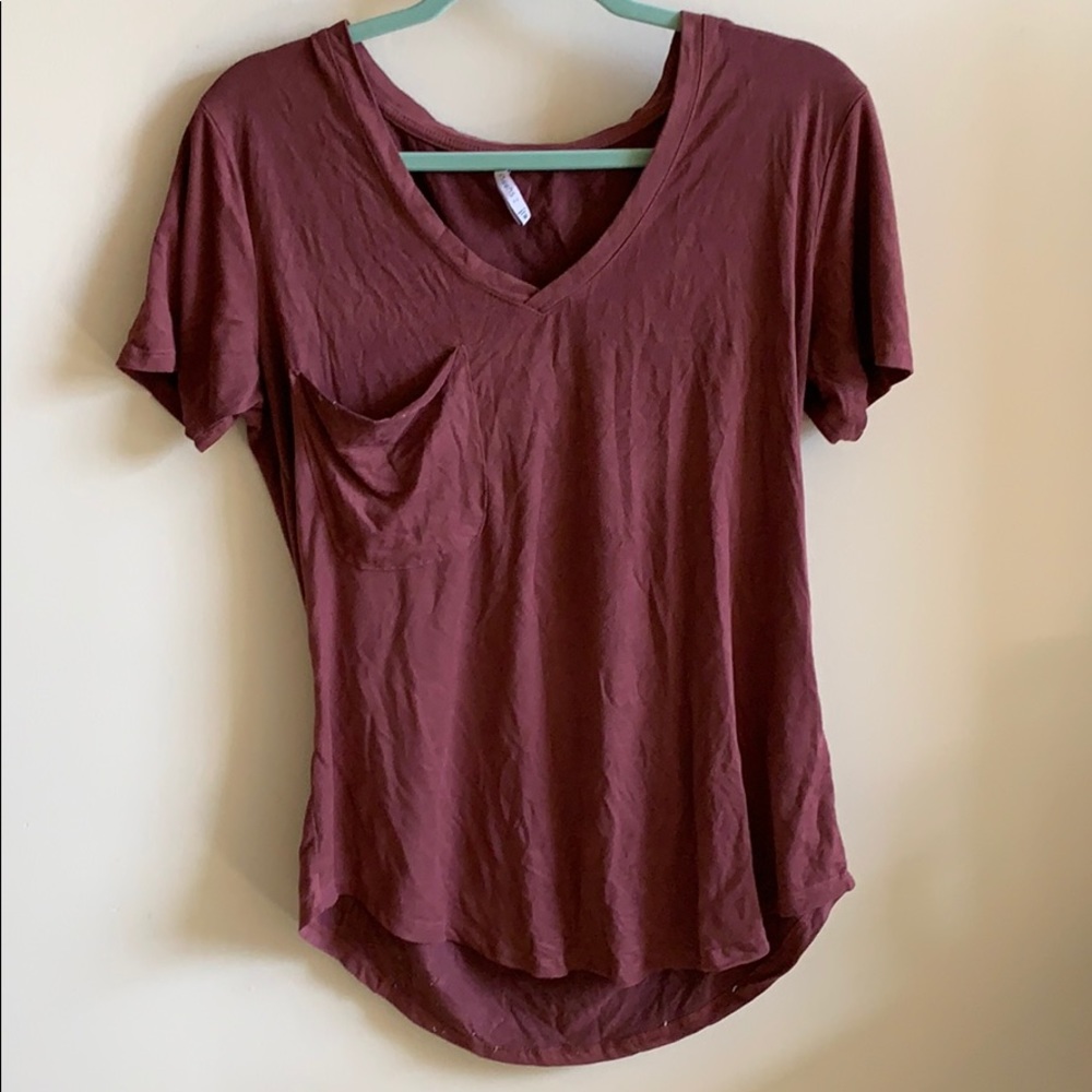 Suede V-Neck